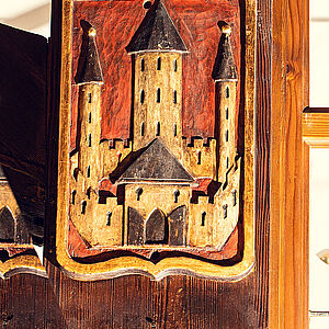 Das Bild zeigt das Stadtwappen.