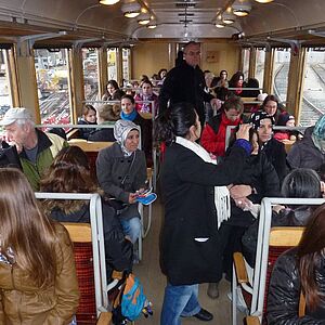 Treffen zum interkulturellen Stadtspaziergang