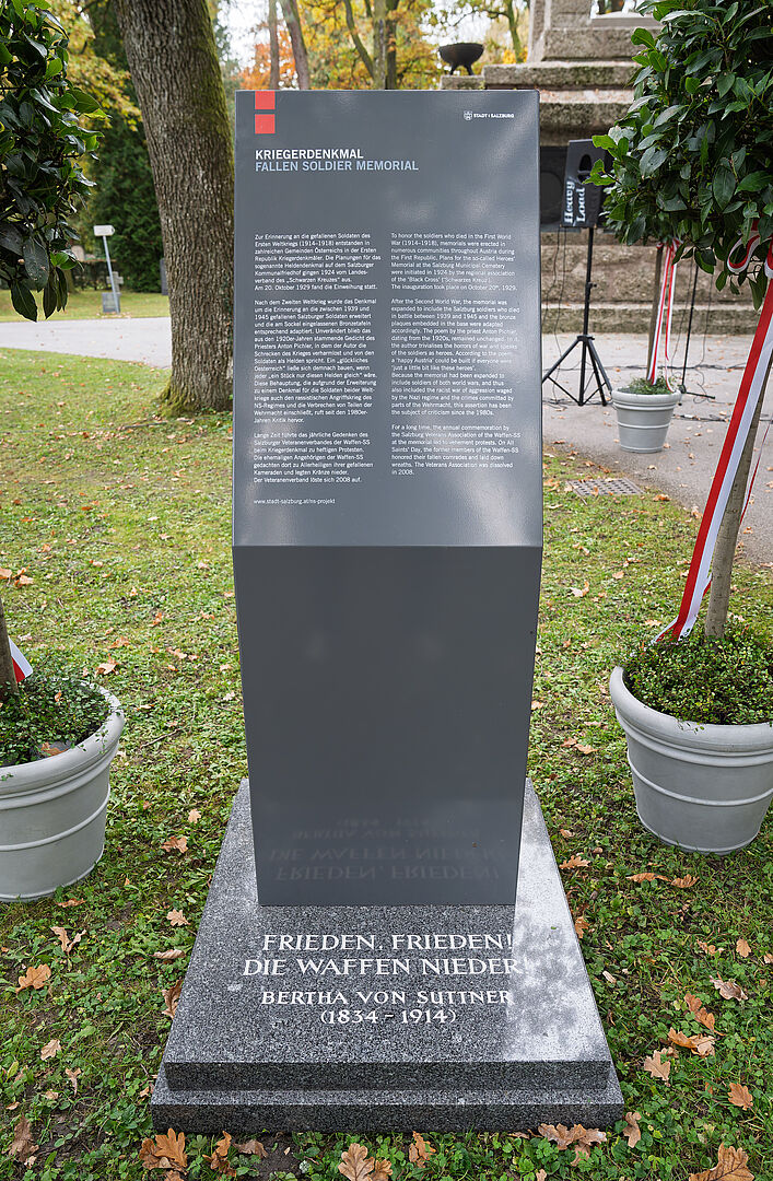 Infotafel am Kommunalfriedhof