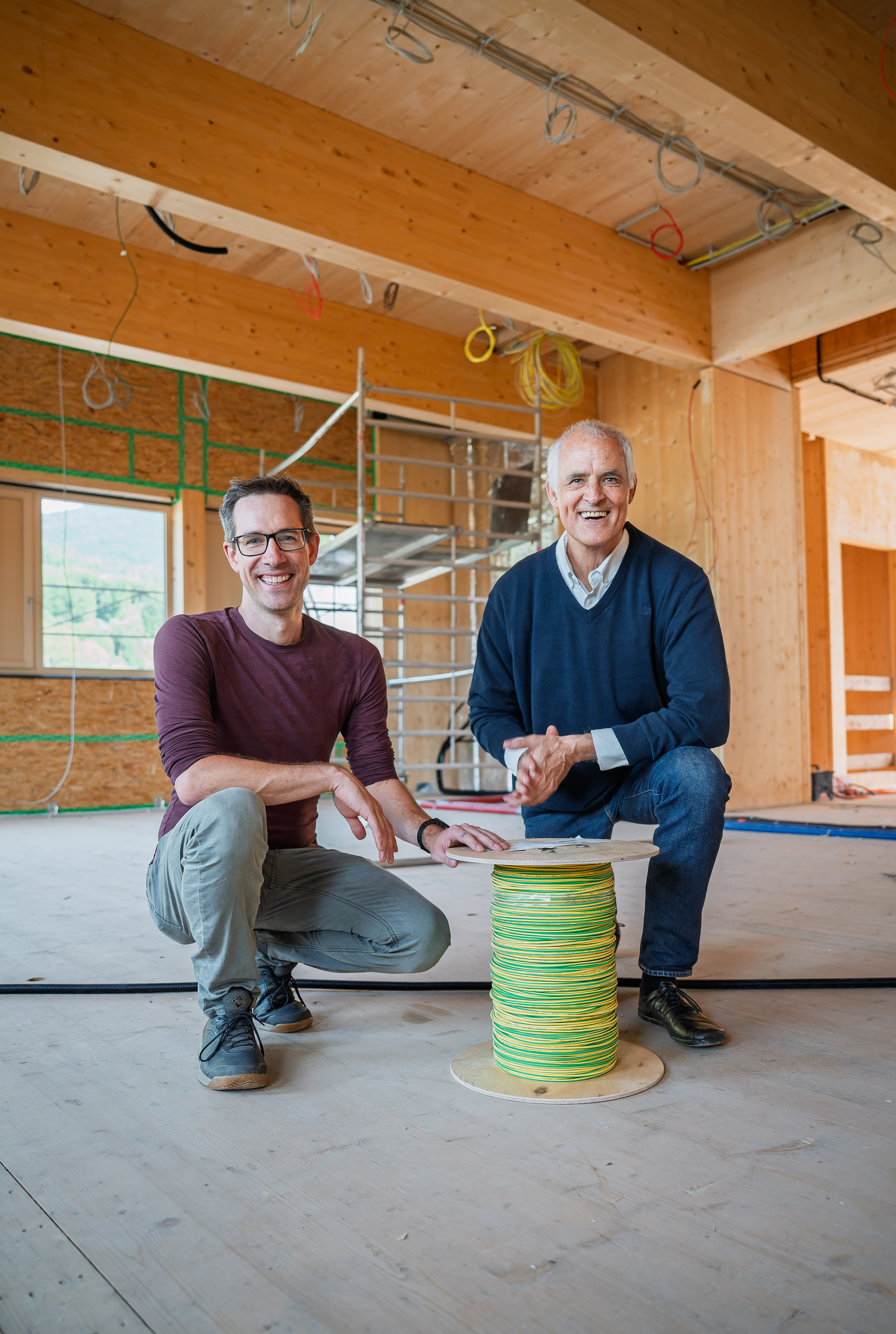 Vollbetrieb auf der Baustelle