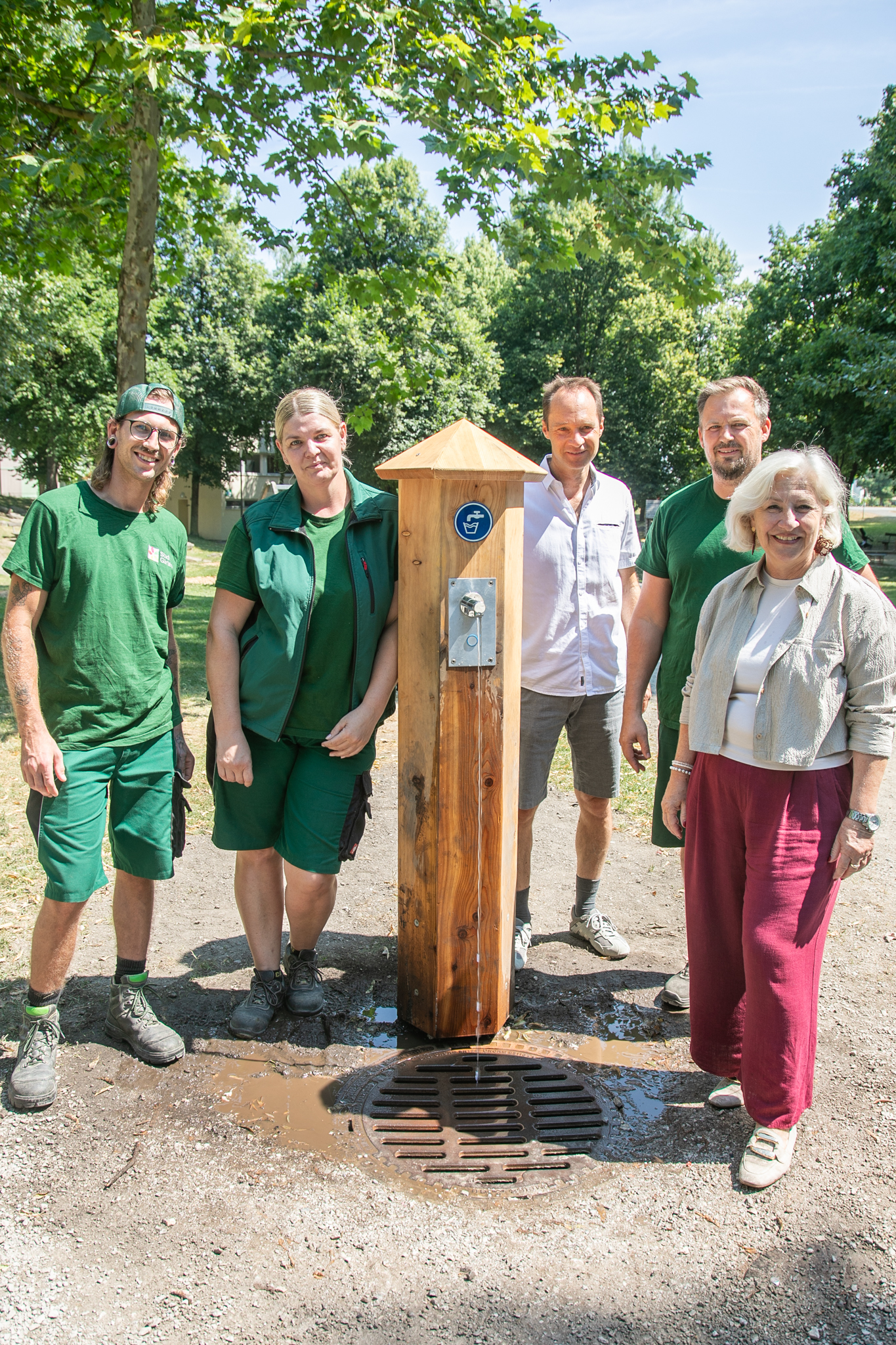 Neuer Trinkwasserbrunnen beim Spielpark Süd Neuer Trinkwasserbrunnen beim Spielpark Süd