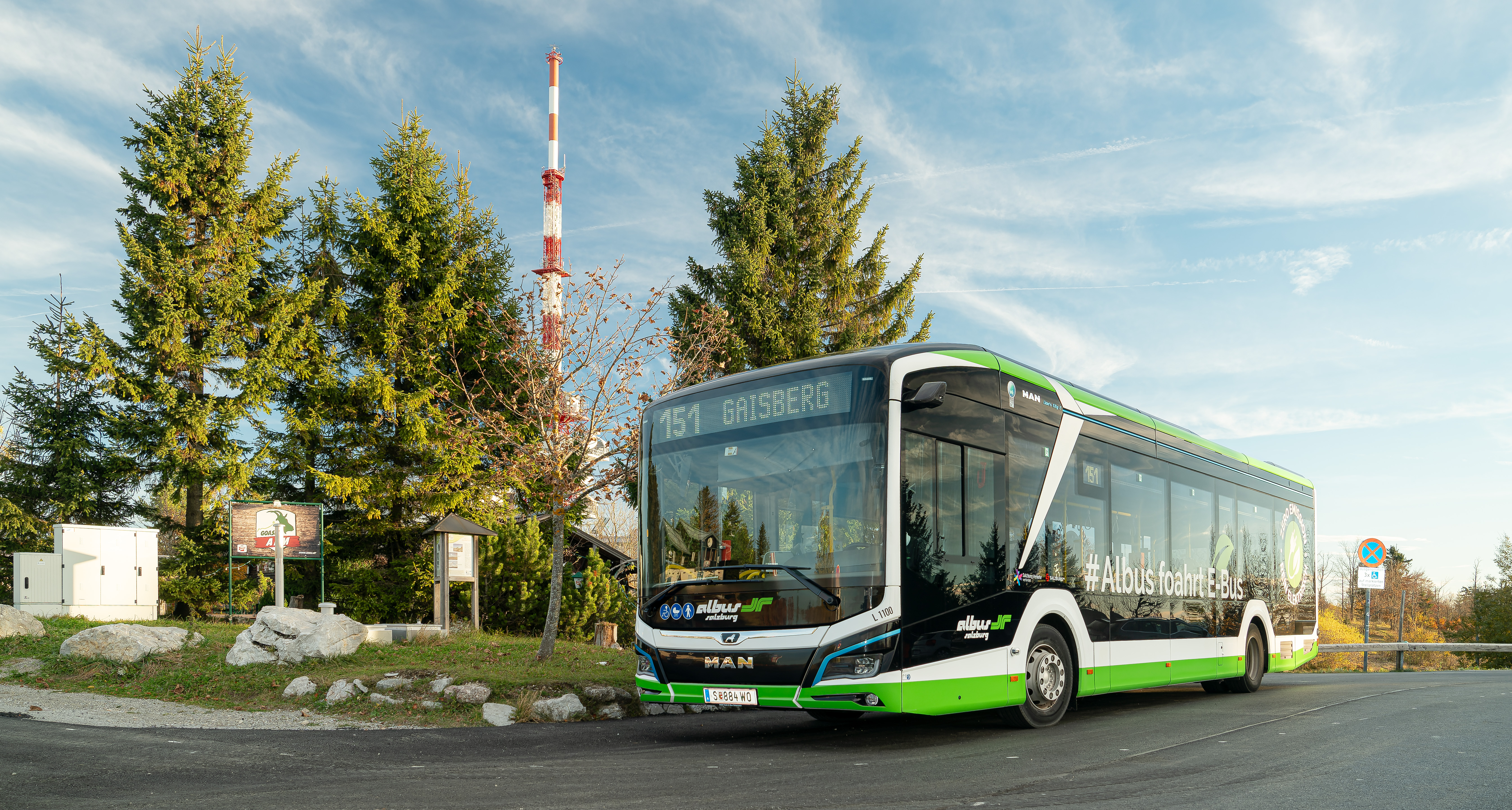 Der Gaisbergbus bringt die Salzburger:innen stressfrei auf den Gipfel.
