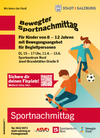 Mach mit beim bewegten Sportnachmittag!