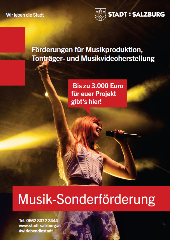 Das Plakat zeigt eine Sängerin auf der Bühne.