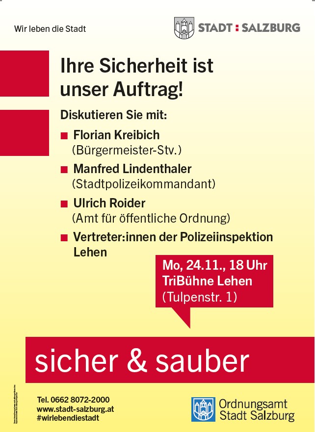 Diskussionreihe „Sicher & Sauber“