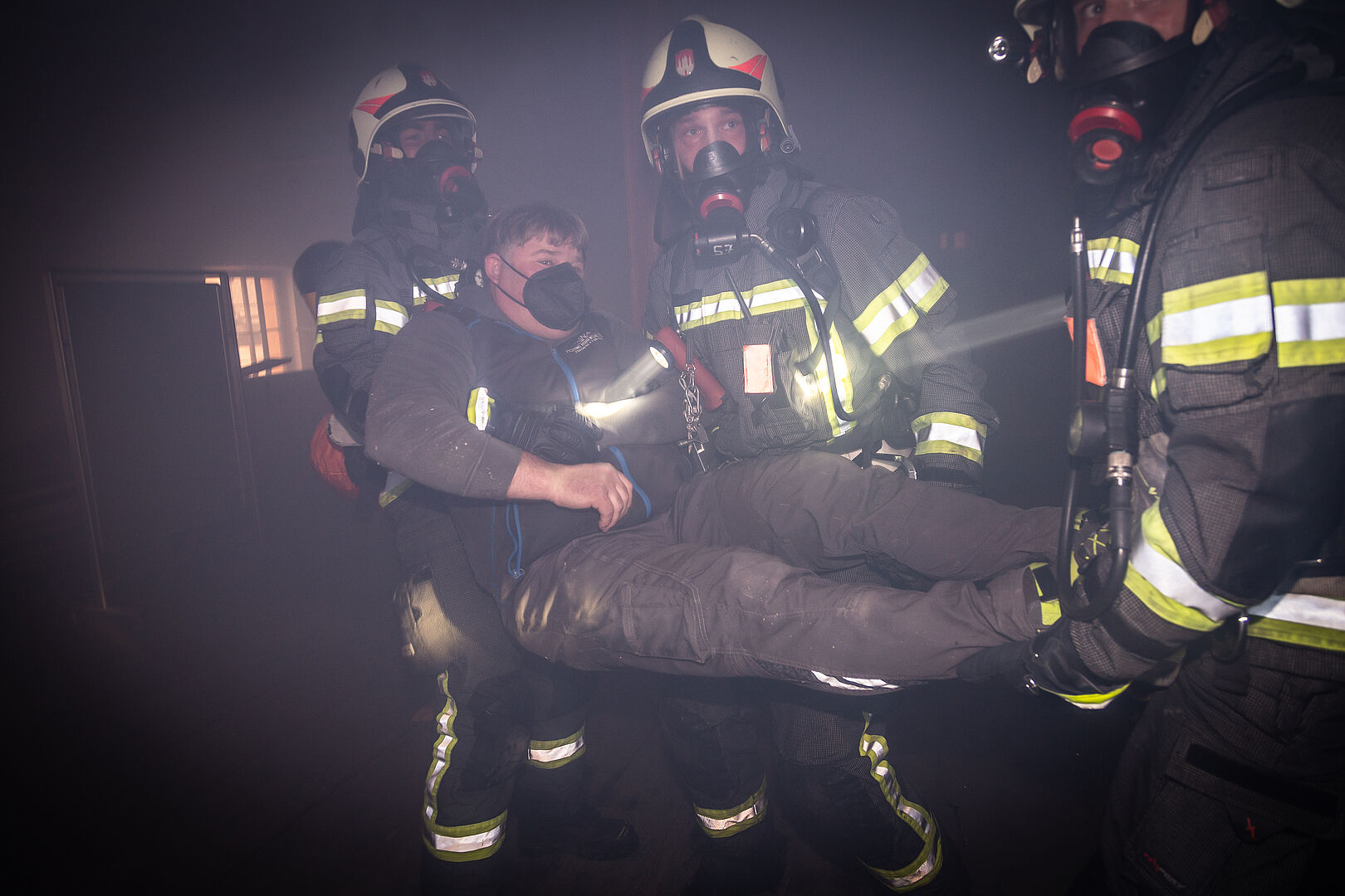Übung einer Personenrettung