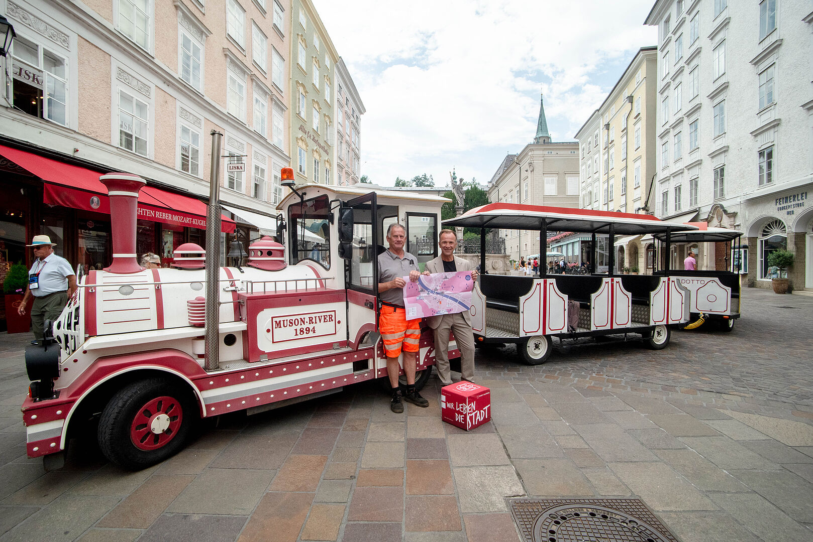 Der Bummelzug steht fürs Wochenende schon bereit