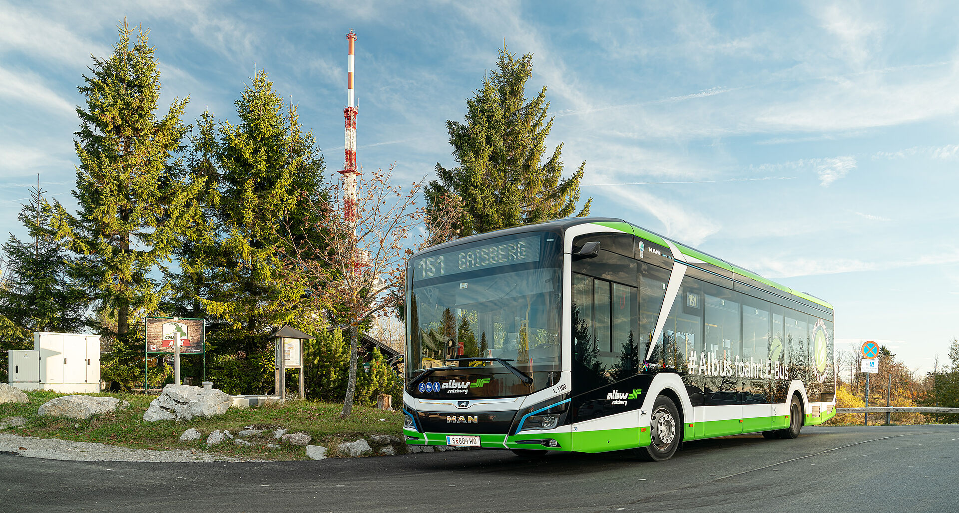 Mit dem E-Bus im 20-Minuten-Takt auf den Gaisberg