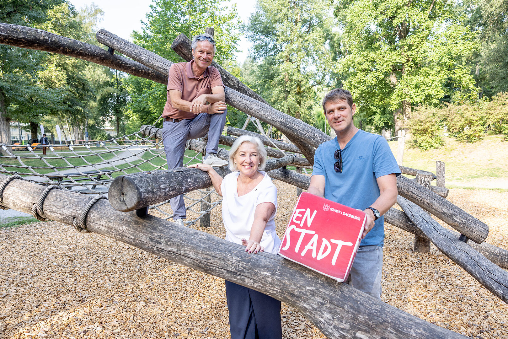Stellten die Umfrage im Lehener Park vor: