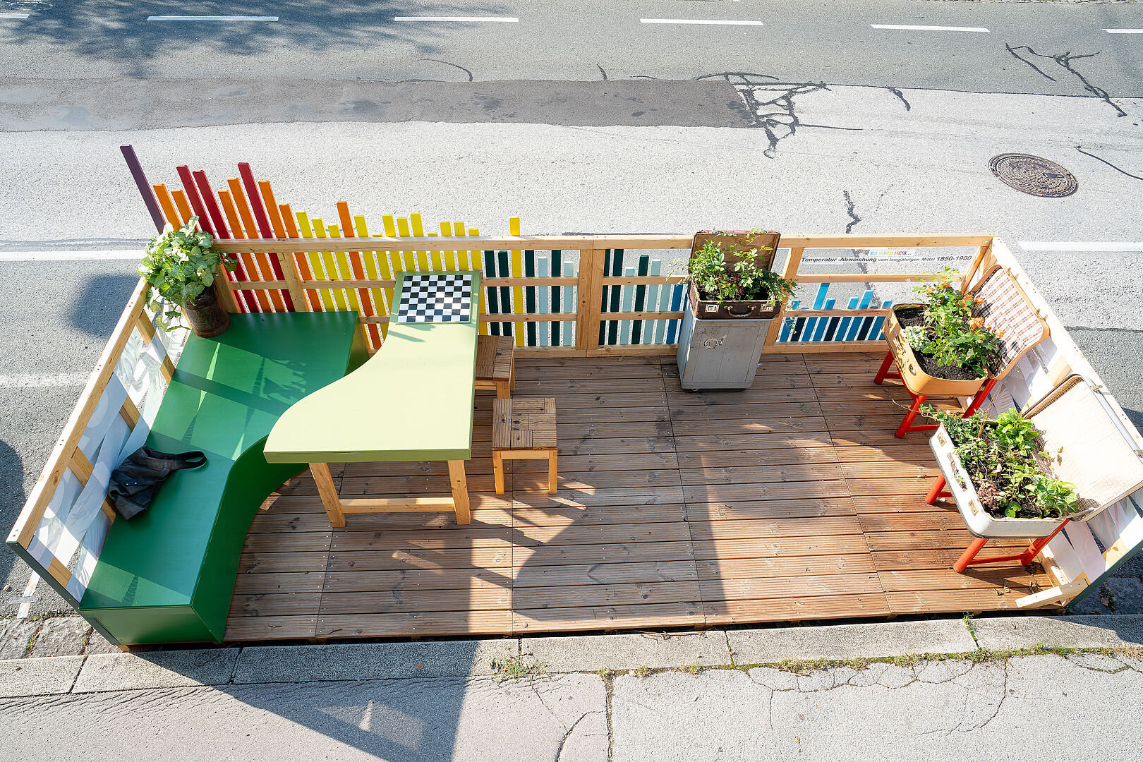 Bild eines Parklets aus dem Jahr 2024