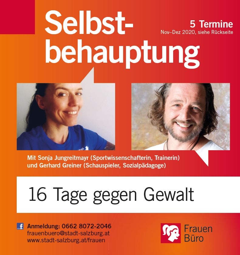 Mit Sonja Jungreitmayr (Sportwissenschafterin, Trainerin) und Gerhard Greiner (Schauspieler, Sozialpädagoge)